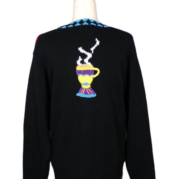 Storybook Knits Hand Knits Morning Brew Cardigan Size M #1058 - Picture 3 of 10